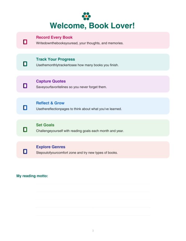 3 Reading Journal