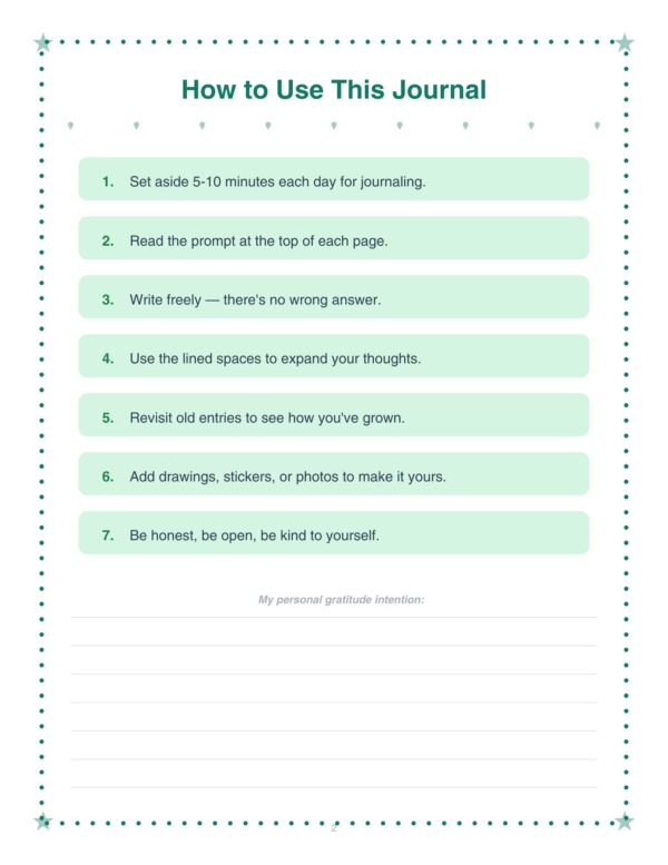 3 Gratitude Journal