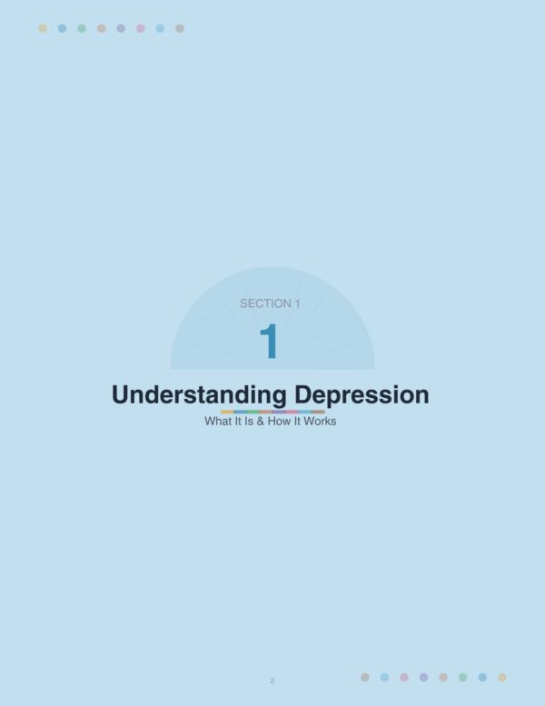 3 depression relief workbook