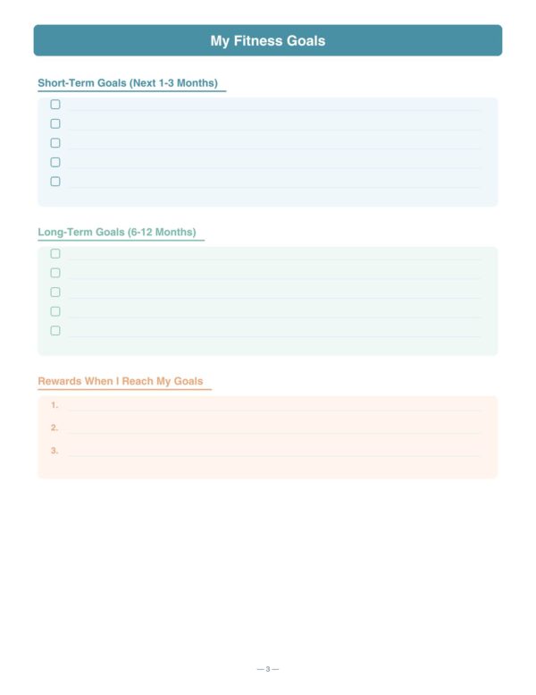 4 Fitness Planner for Seniors