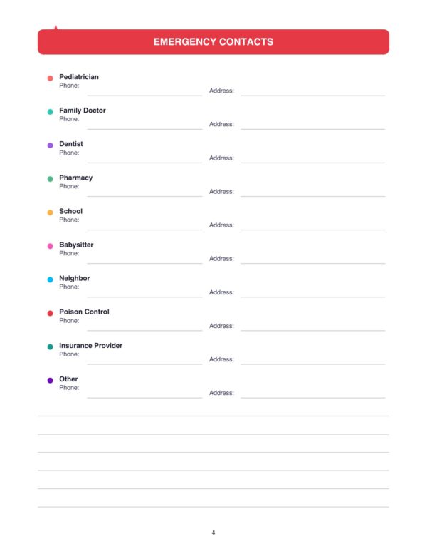 Mom's Family Organizer Planner