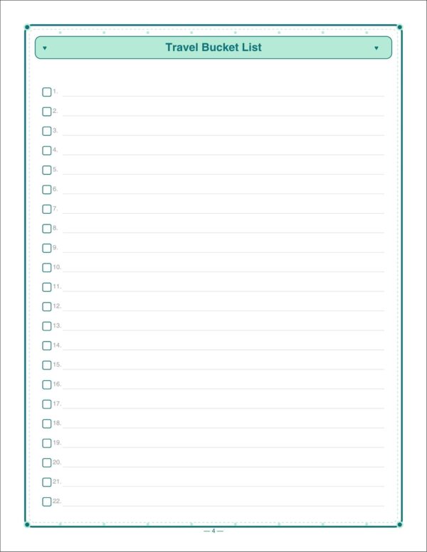 4 Travel Journal