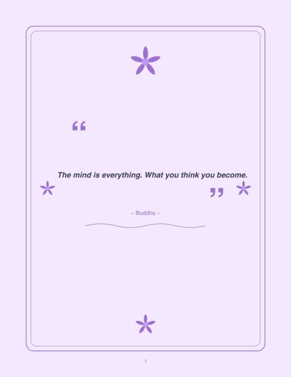 4 Mindfulness Meditation Journal