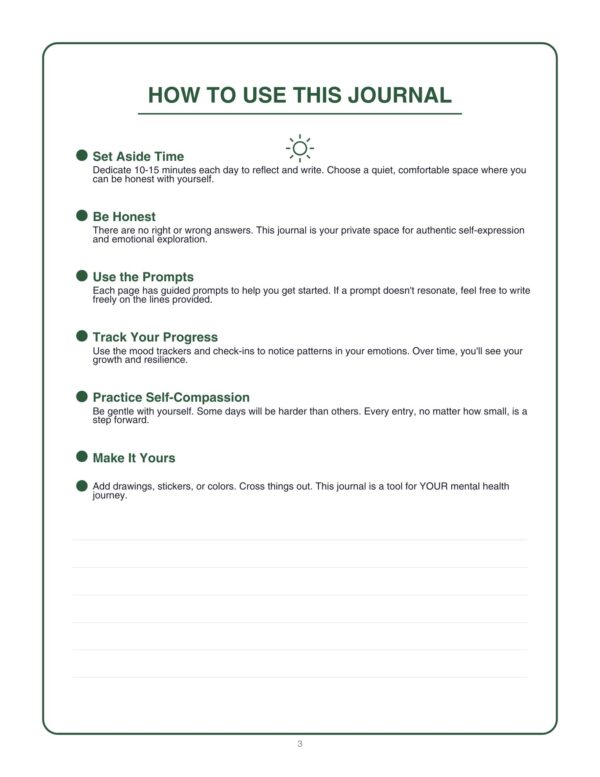 4 Mental Health Journal