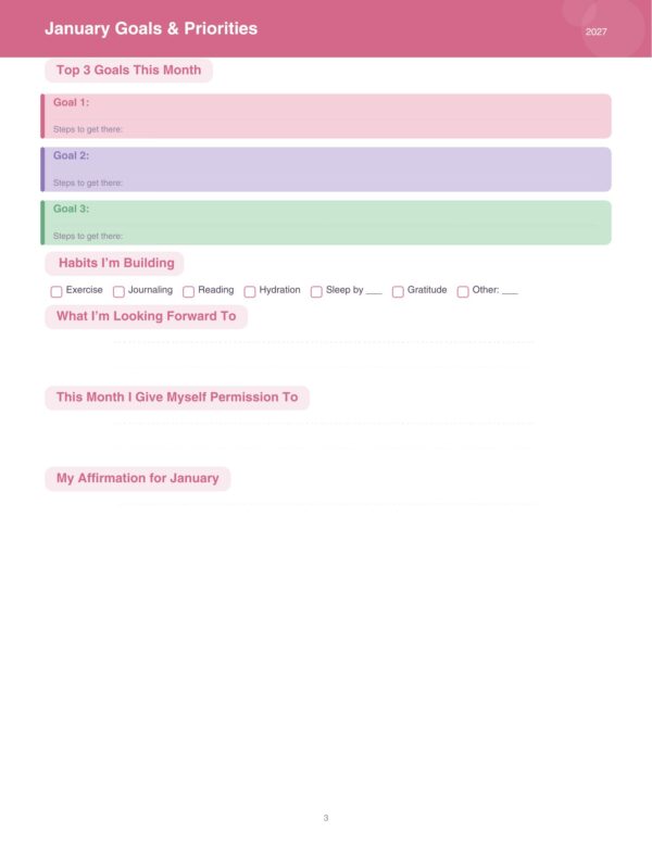 2027 guided journal for women