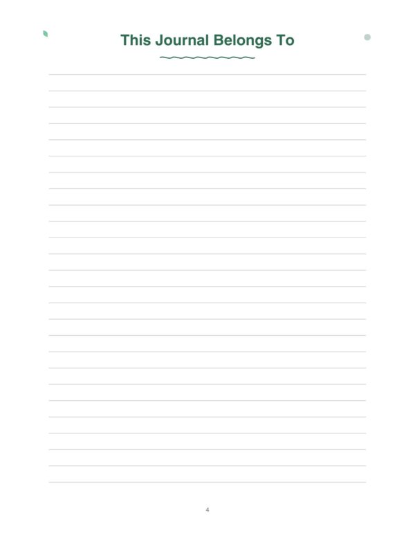 4 Healthy Recipes Journal