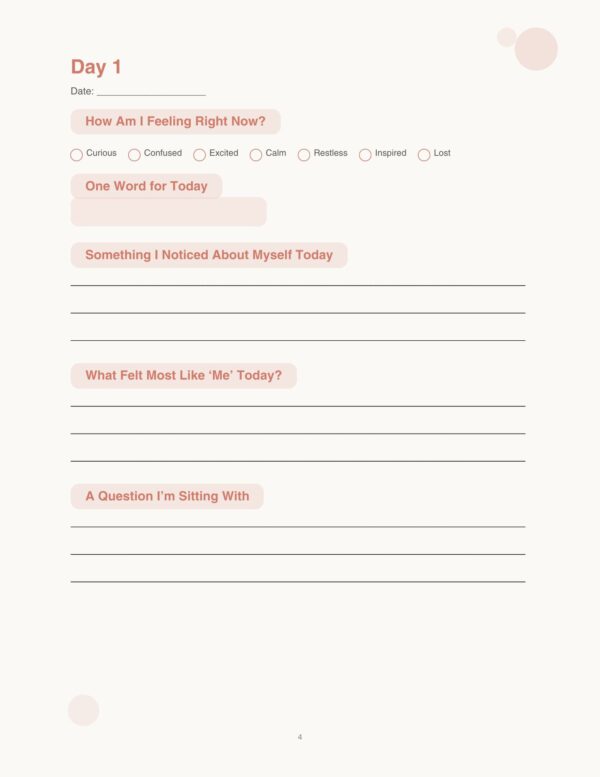 5 self discovery journal