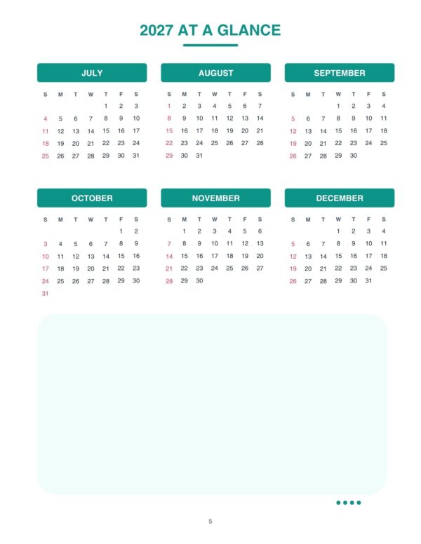 2027 Complete House Management Planner