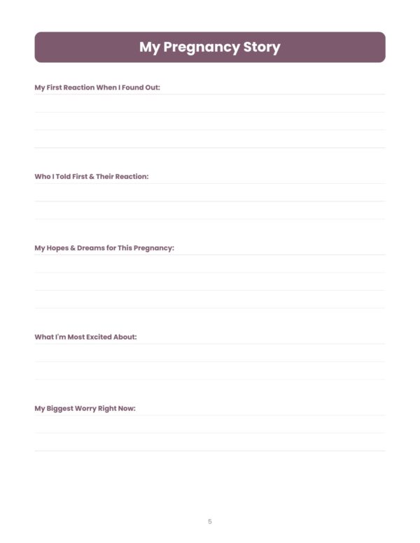 Pregnancy Journal
