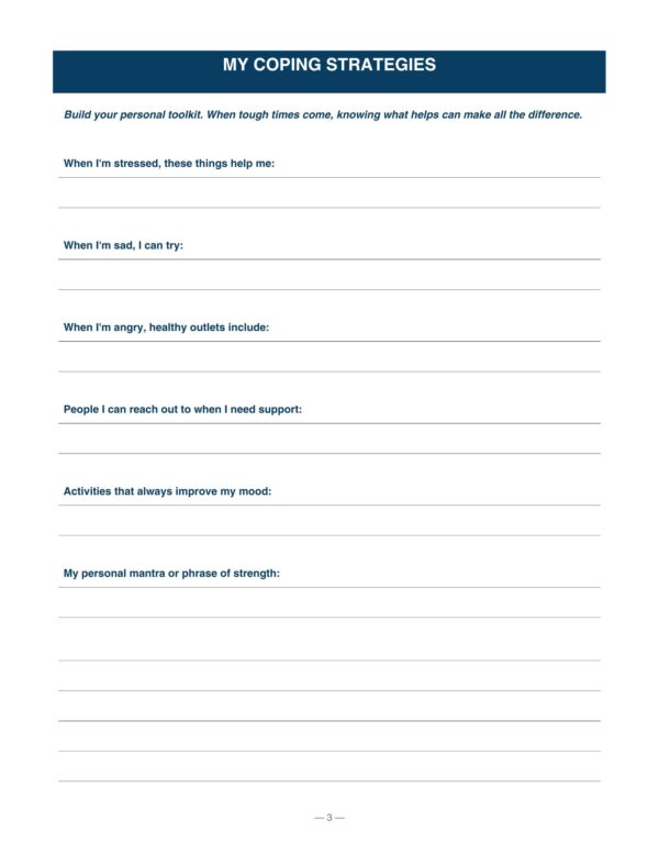 5 Men Mental Health Journal