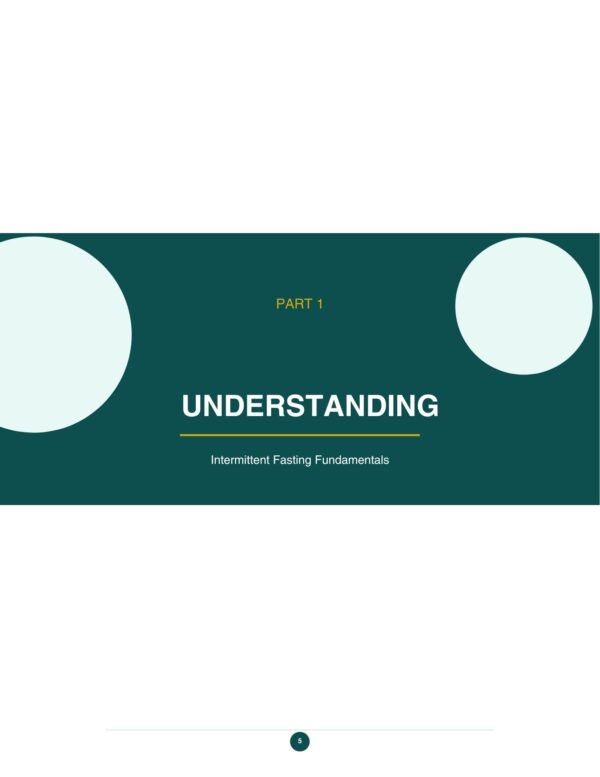 5 Intermittent Fasting Workbook for Women