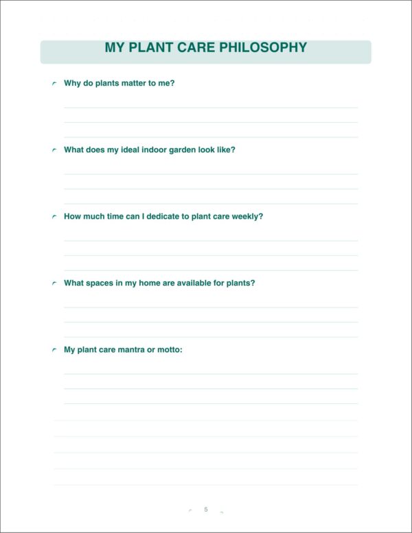 Home Plant Care Planner