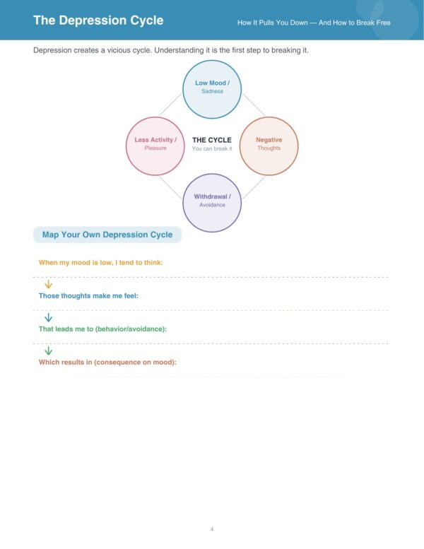 5 depression relief workbook