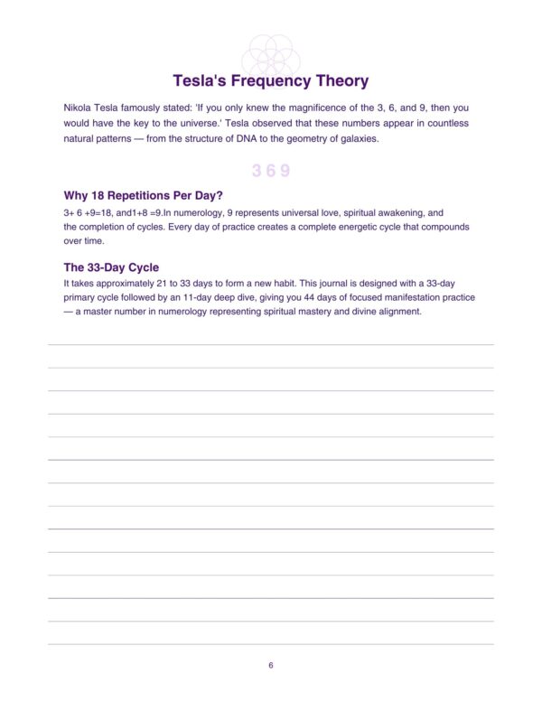 6 369 Manifestation Journal