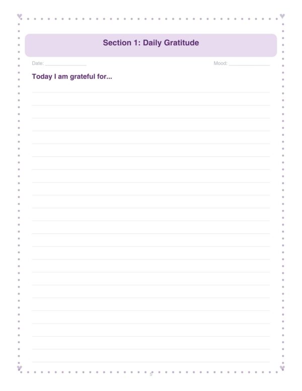 6 Gratitude Journal