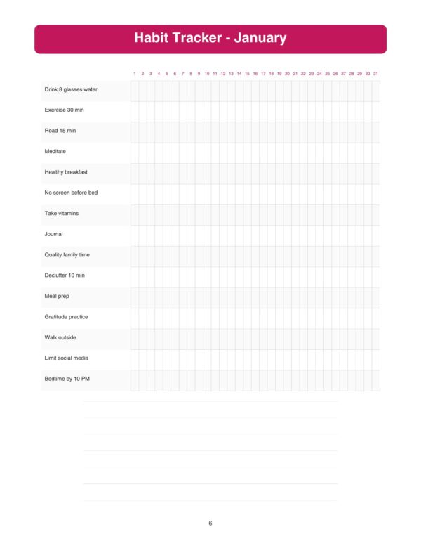 7 Daily Planner For Busy Mom