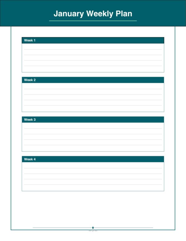 7 Crochet Planner