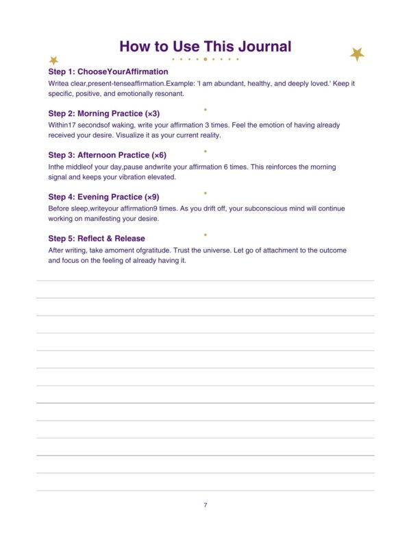 7 369 Manifestation Journal