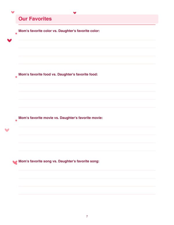 7 Mother & Daughter Journal