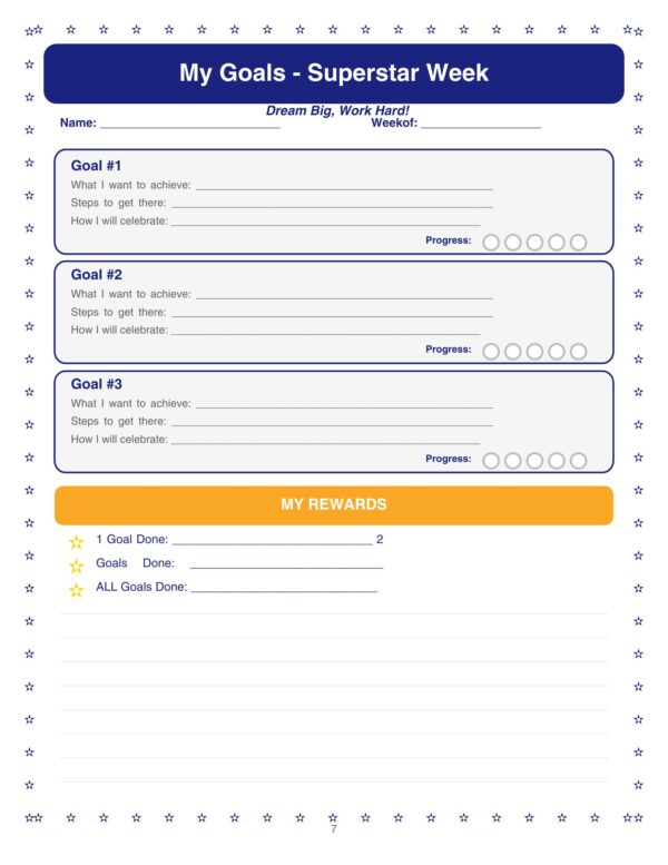 7 Kids Chore Chart