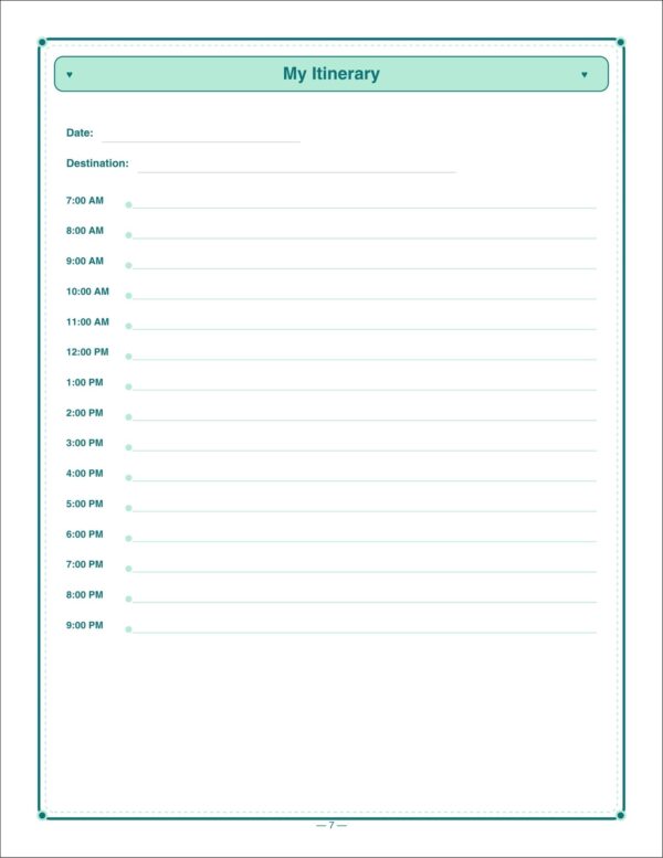 7 Travel Journal