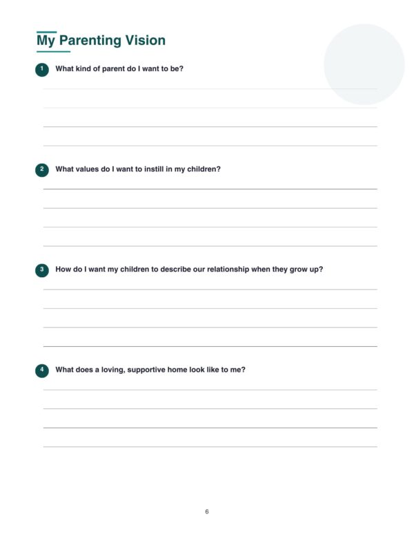 7 Positive Parenting Workbook