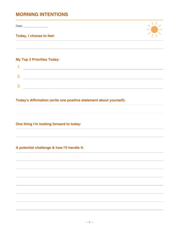 7 Men Mental Health Journal