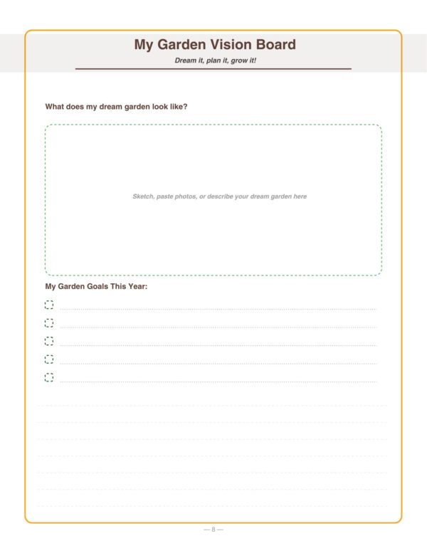 8 ADHD Garden Planner
