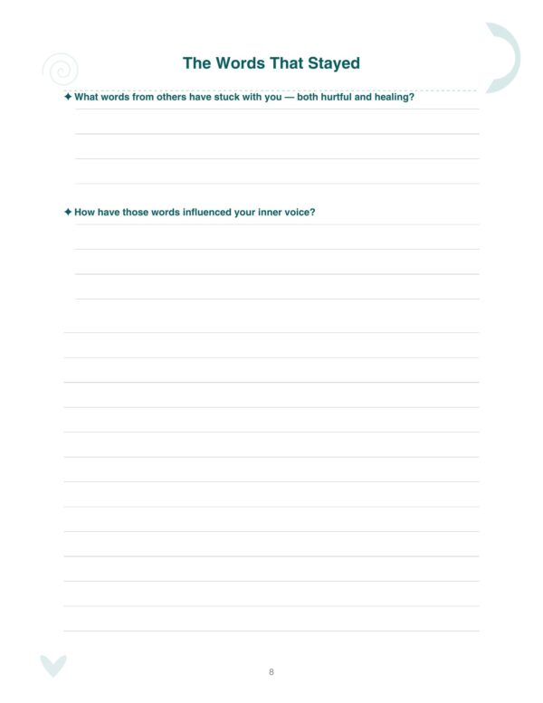 8 Trauma Healing Journal